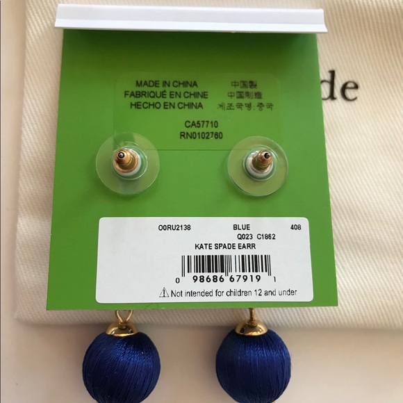 Kate Spade Linear Graduated Ball Earrings - Picture 4 of 4
